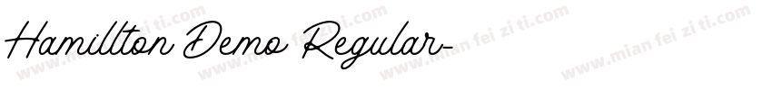 Hamillton Demo Regular字体转换